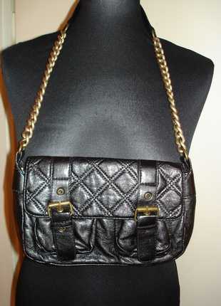 Tasche, schwarz, gesteppt, C&A, Retro