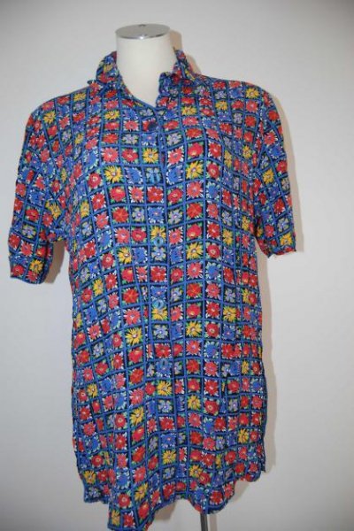 Vintage True  Blumen Blüten Bluse Trendi