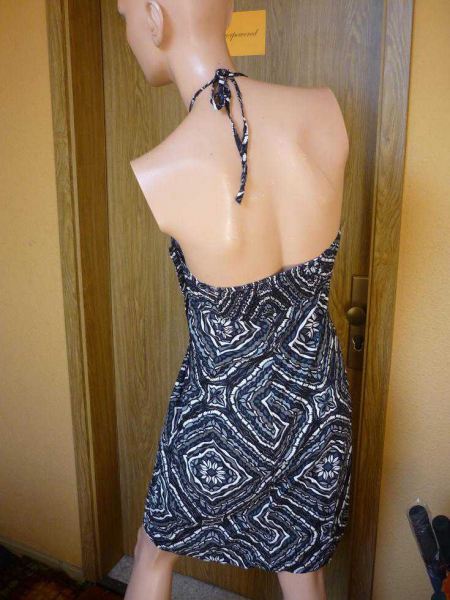 Hippie Kleid * 38 S M * Retro 60er 70er Ethno Boho Hipster * psychedelic * neckholder * Preis: VHB