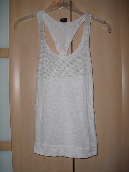  süßes tanktop glitzer nieten ringerrücken