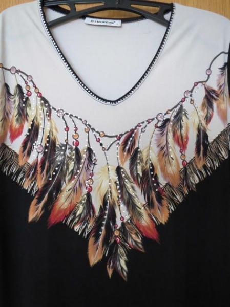 Oberteil, Gr.38/S, schick, V-Ausschnitt, Kurzarm, neu