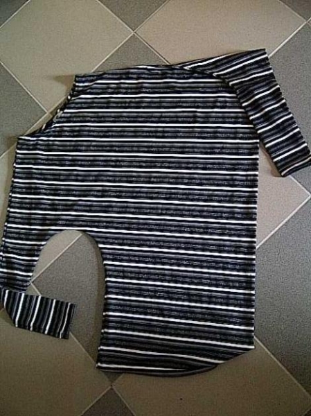 Exclusive  asymmetrisches Ringelshirt neu SML