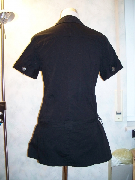 X-MAIL// Schwarzes Longshirt mit funkelnden Steinen NEU