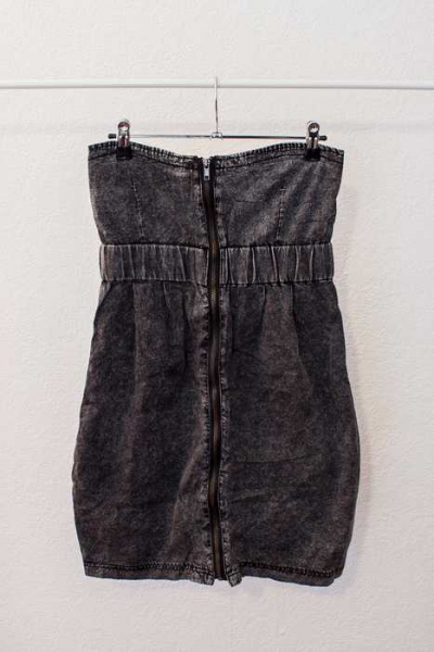  Vintage Used Look Jeanskleid