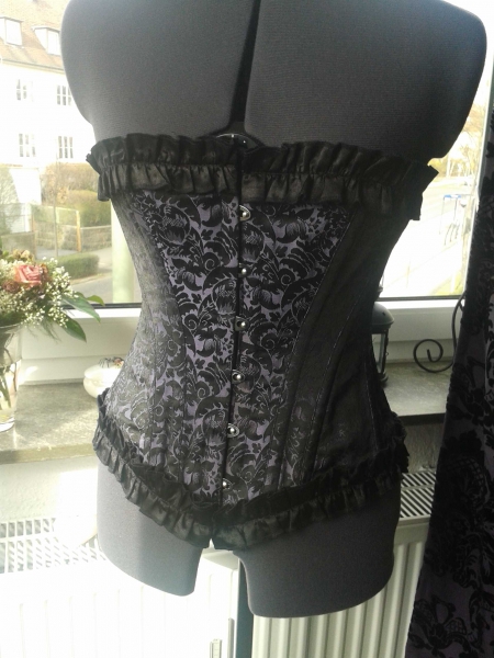 Korsett Mieder Brokat Gothic Vampir viktorianisch WGT