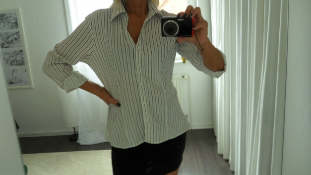 Mexx - Bluse - 42 - Streifen - stretchig gearbeitet - 