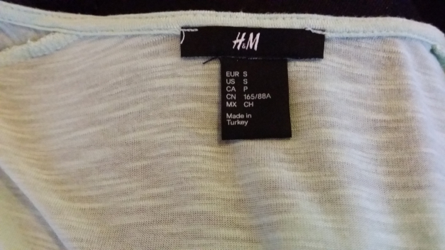 mintgrünes Wasserfall Shirt 