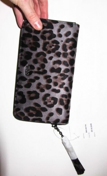 Buffalo Portemonnaie Geldbeutel Brieftasche Geldbörse Leopard Lila violett grau schwarz