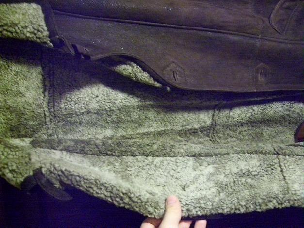 Edle Lederjacke braun Futter Lammfell Gr. L-XL