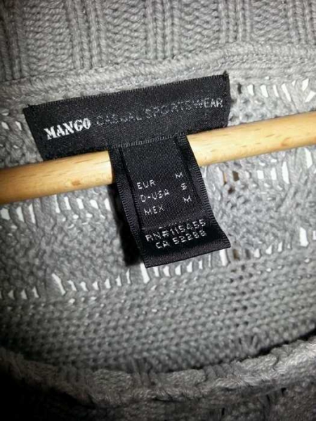 Grauer oversize Strickpulli