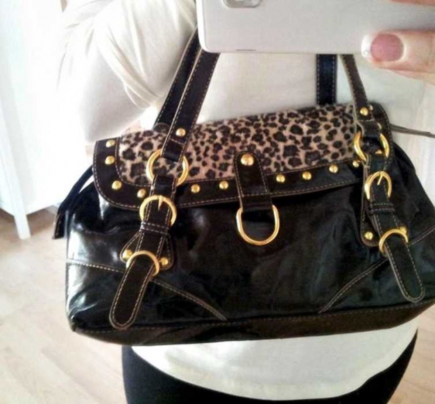 Süsse Tasche mit Leopardfellmuster / David Jones