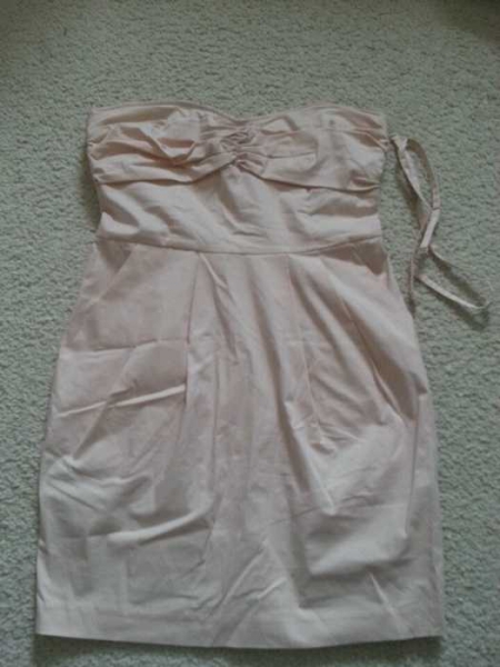 elegantes Kleid rosa/nude gr 36 S 