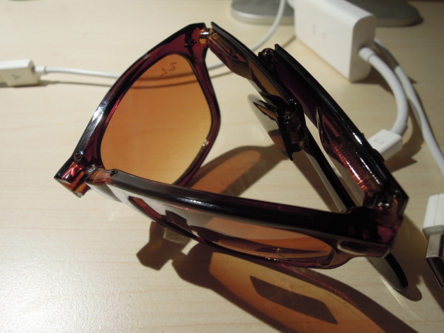 Ray Ban Wayfarer Folding falbare klappbare Sonnenbrille / braun