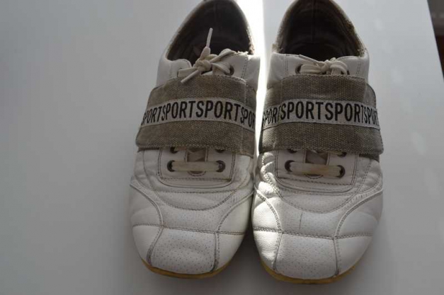 Sport Sneaker mit Glitzer Klettverschluss