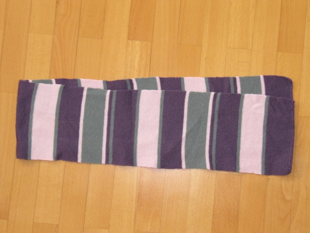 TOLLER SCHAL STREIFEN LILA ROSA GESTREIFT