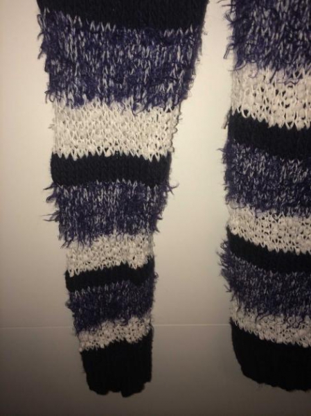 Pullover flauschig weich weiß blau getreift S / Koton