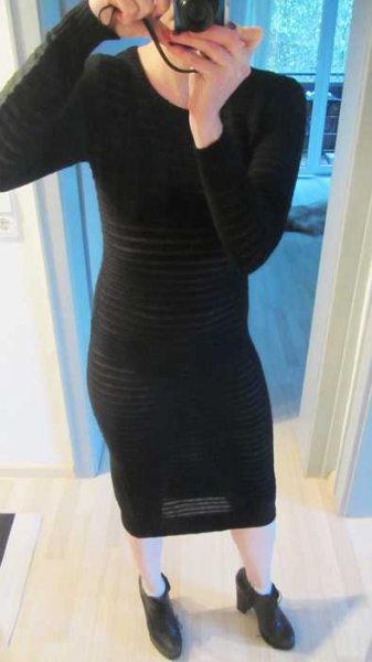 H&M Maxikleid schwarz 34 transparent schwarz sexy bodycon
