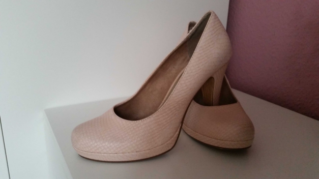 Tamaris rosa Schlangenoptik Pumps