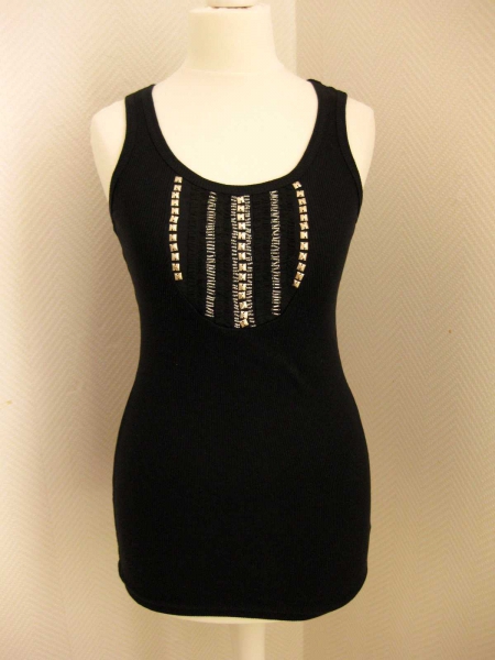 Primark Tanktop schwarz Gr. 8 (dt. Gr. 34) *neuwertig*