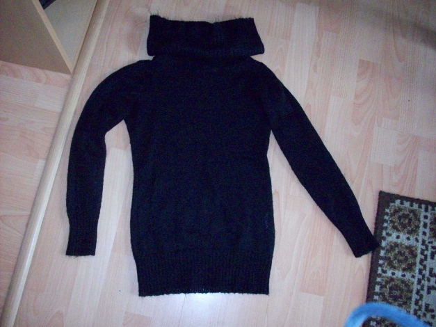 Rollkragen Pullover, leicht transparent, Gr. 36
