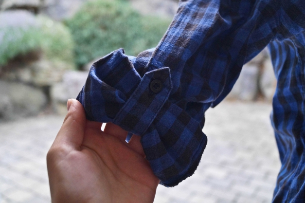 Country / Western / Langarm Bluse / Karo