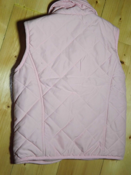 Größe 104 Weste ärmellos wattiert gesteppt rosa