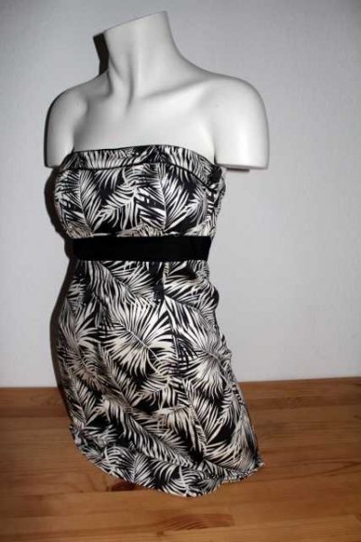 Schwarz-weißes Minikleid von H&M