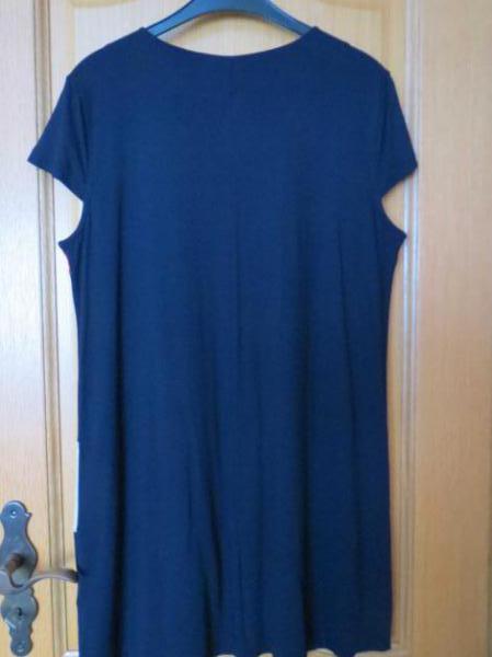 Kleid/Tunika, Gr.42/M, marine-rot-beige