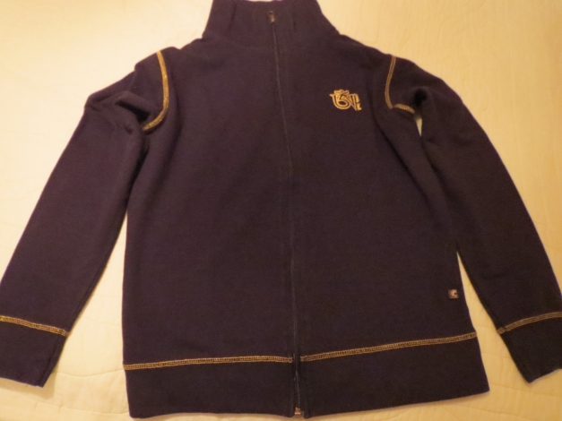 Trainingsjacke,schwarz, mit Reißverschluss