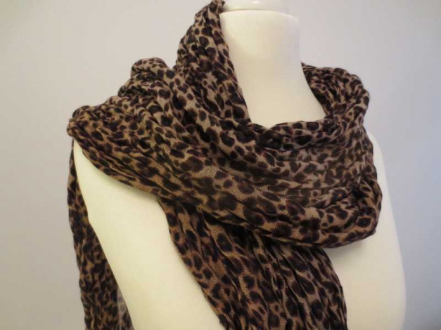 H&M Leo Schal getigert braun sexy Herbst Trend Animal Print Blogger Vintage