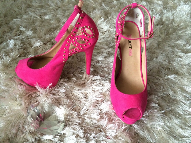 High Heels Pink/Nieten 