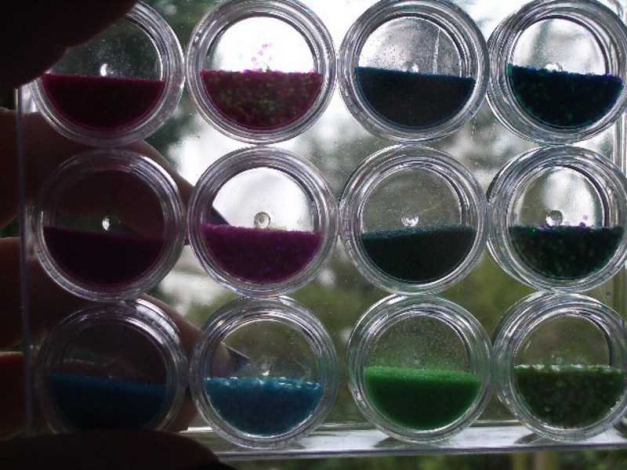 24 Nail Art Döschen   Glitter Puder und Hexagons   Neu!