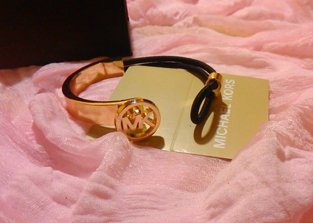 Michael Kors Armband Armreif schwarz/gold