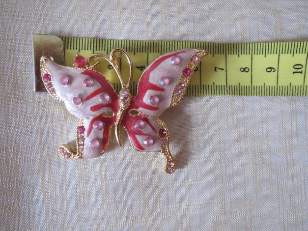 Brosche, Schmetterling, bunt, neu