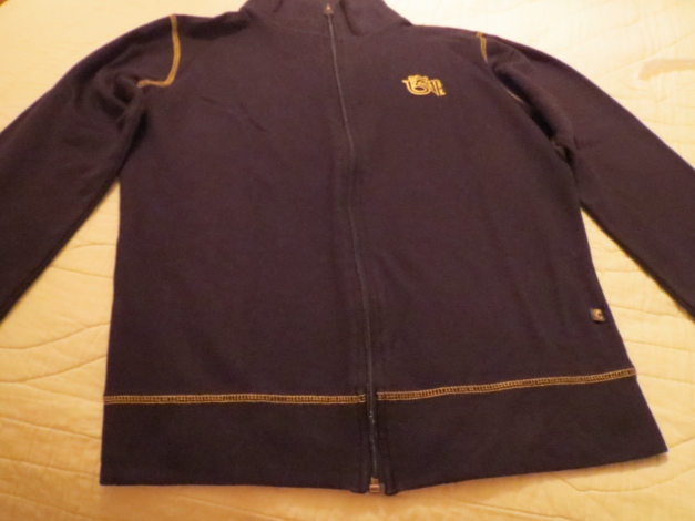 Trainingsjacke,schwarz, mit Reißverschluss