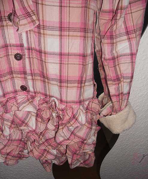 Liz Lisa Winter Kleid Rosa Kariert