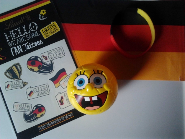 Deutschland Fan Set Armband und Tattoos