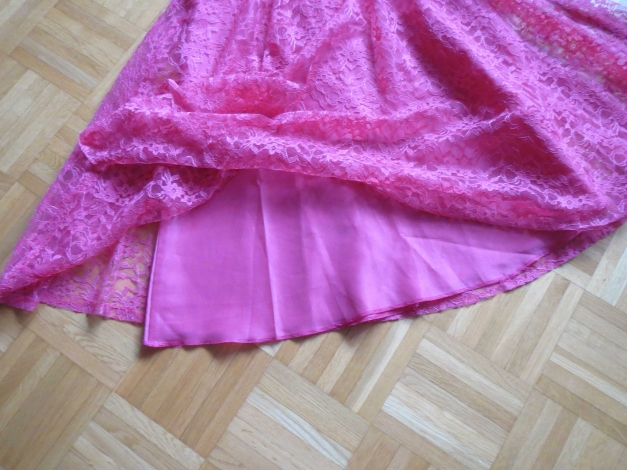 Kleid, Cocktailkleid, Gr.36/38, rosa, Spitze, neu#