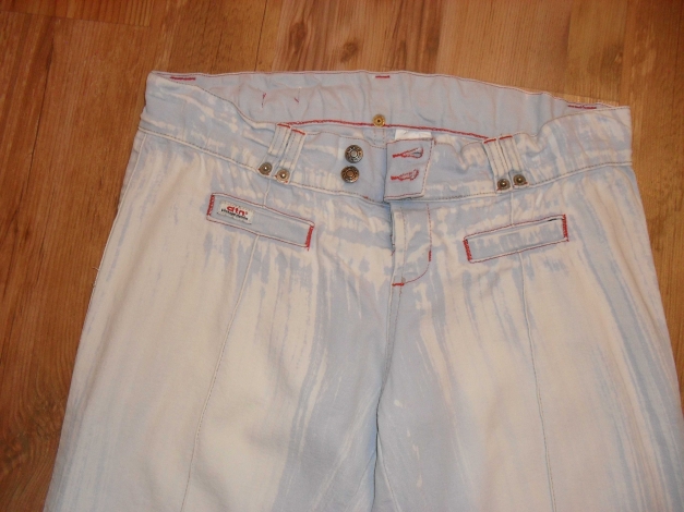 Damen Jeans weiß/hellblau W28 L34