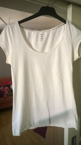 weißes basic shirt