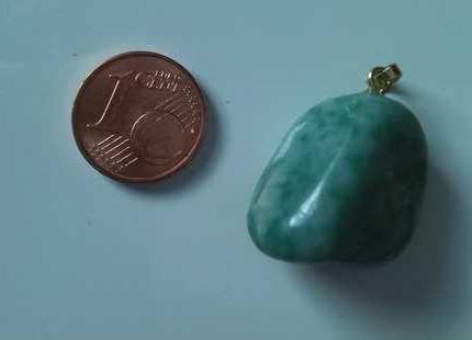 Steinanhänger türkis