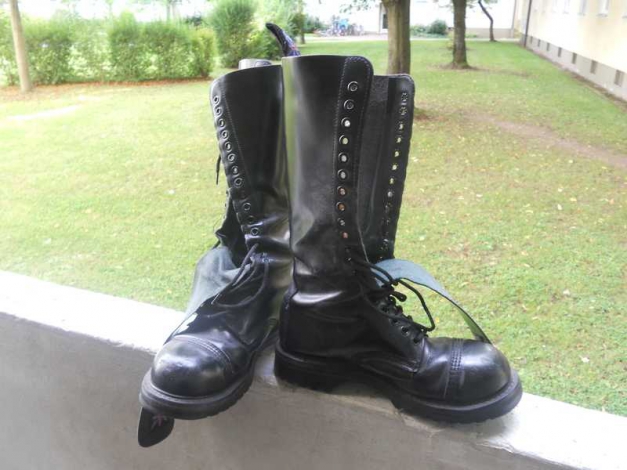 Uni Springerstiefel NPS Stahlkappe Schwarz Größe 5 (38?)