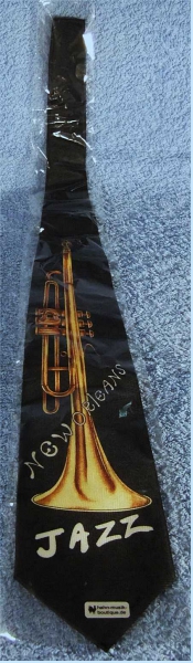 Herren-Krawatte mit Motiv und Aufschrift : New Orleans Jazz