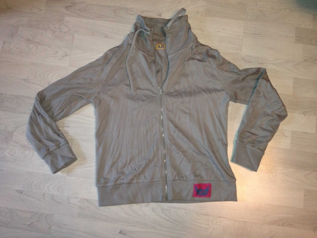 Jacke mit Reißverschluss in grau