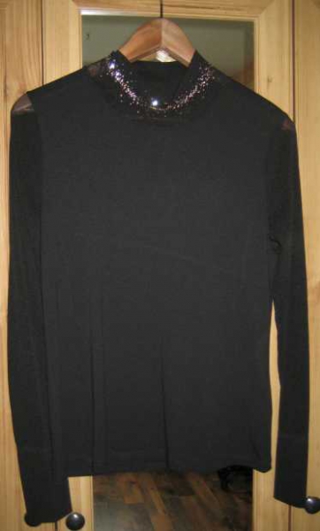 Shirt Biba schwarz mit Glitzer Steinchen