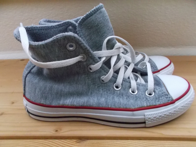 graue hohe Chucks Gr. 37