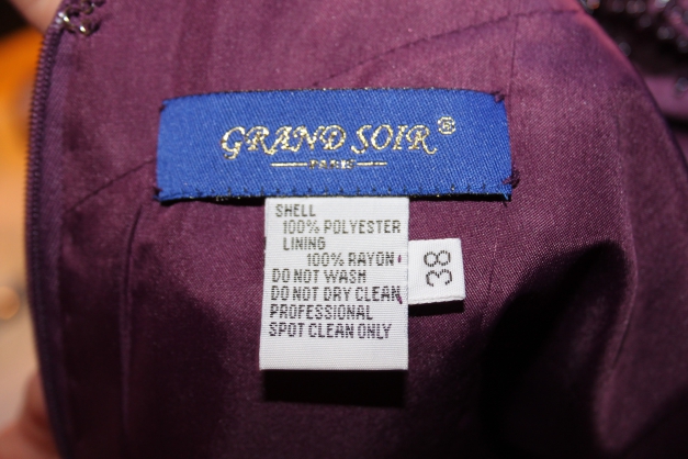 Abendkleid, festliches Kleid Brombeere/berry Gr. S