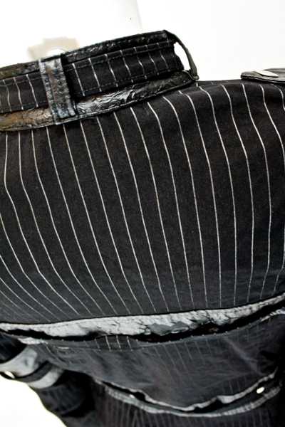 Jacke Nadelstreifen Lip Service Gangsta Pranksta punk gothic emo visual kei schwarz