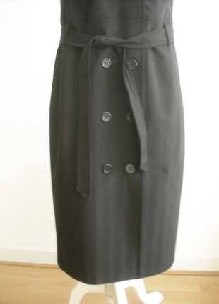 Topaktuell - schwarzes Kleid / Longweste - Gr. 40