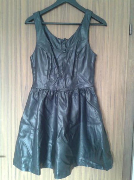 lederimitat kleid neu und ungetragen